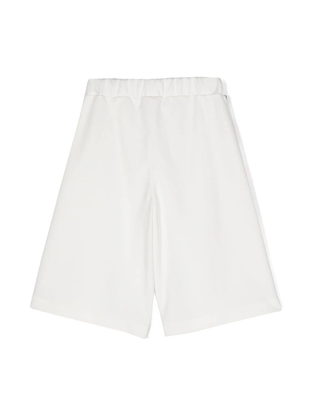 PUCCI Junior contrast-panel shorts - Wit