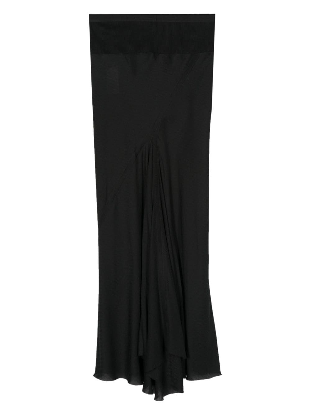 Rick Owens DRKSHDW elasticated-waistband skirt - Zwart