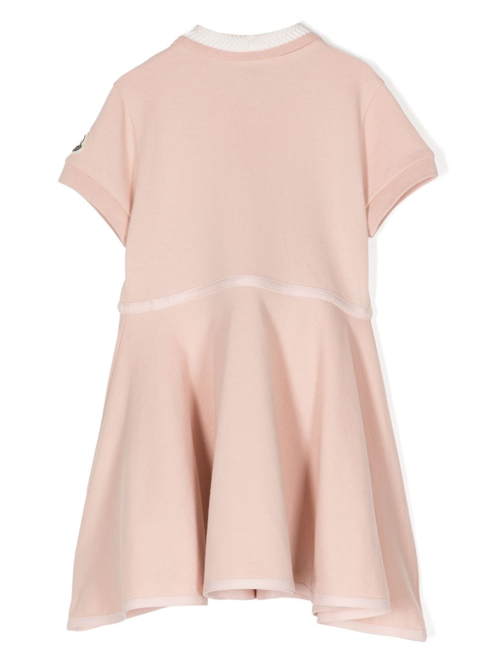 Moncler Enfant cotton polo shirt dress - Roze