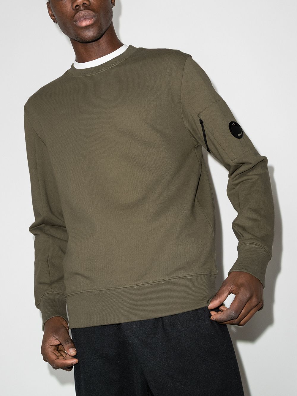 C.P. Company Sweater met logo - Groen
