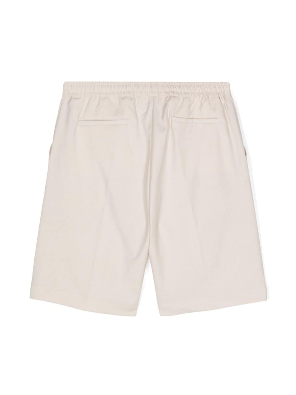 Paolo Pecora Kids pressed-crease shorts - Beige