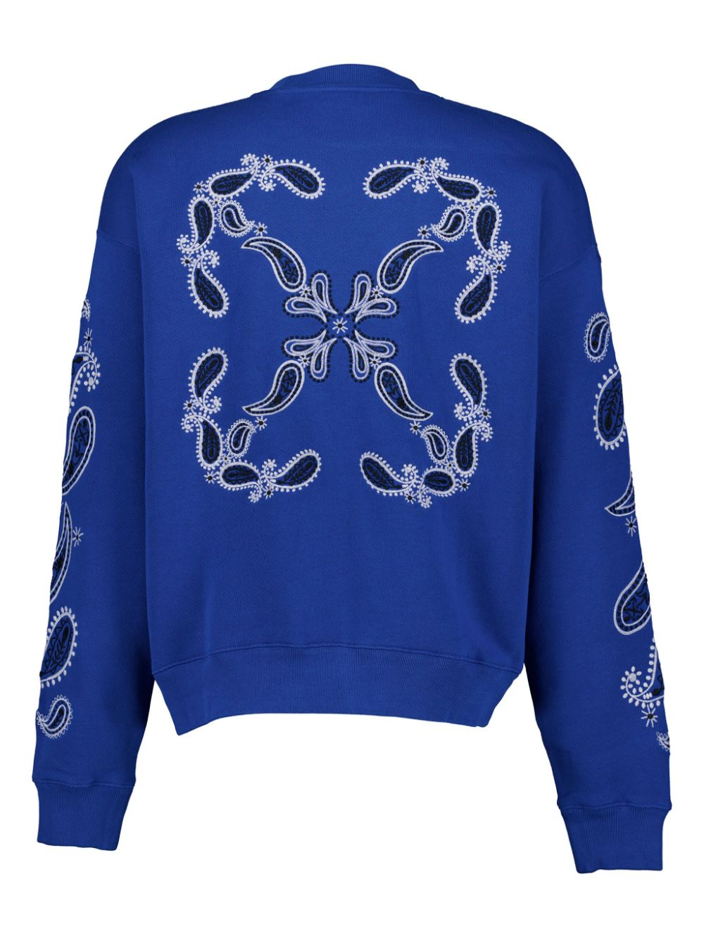 Off-White Bandana Arrow Skate cotton sweatshirt - Blauw