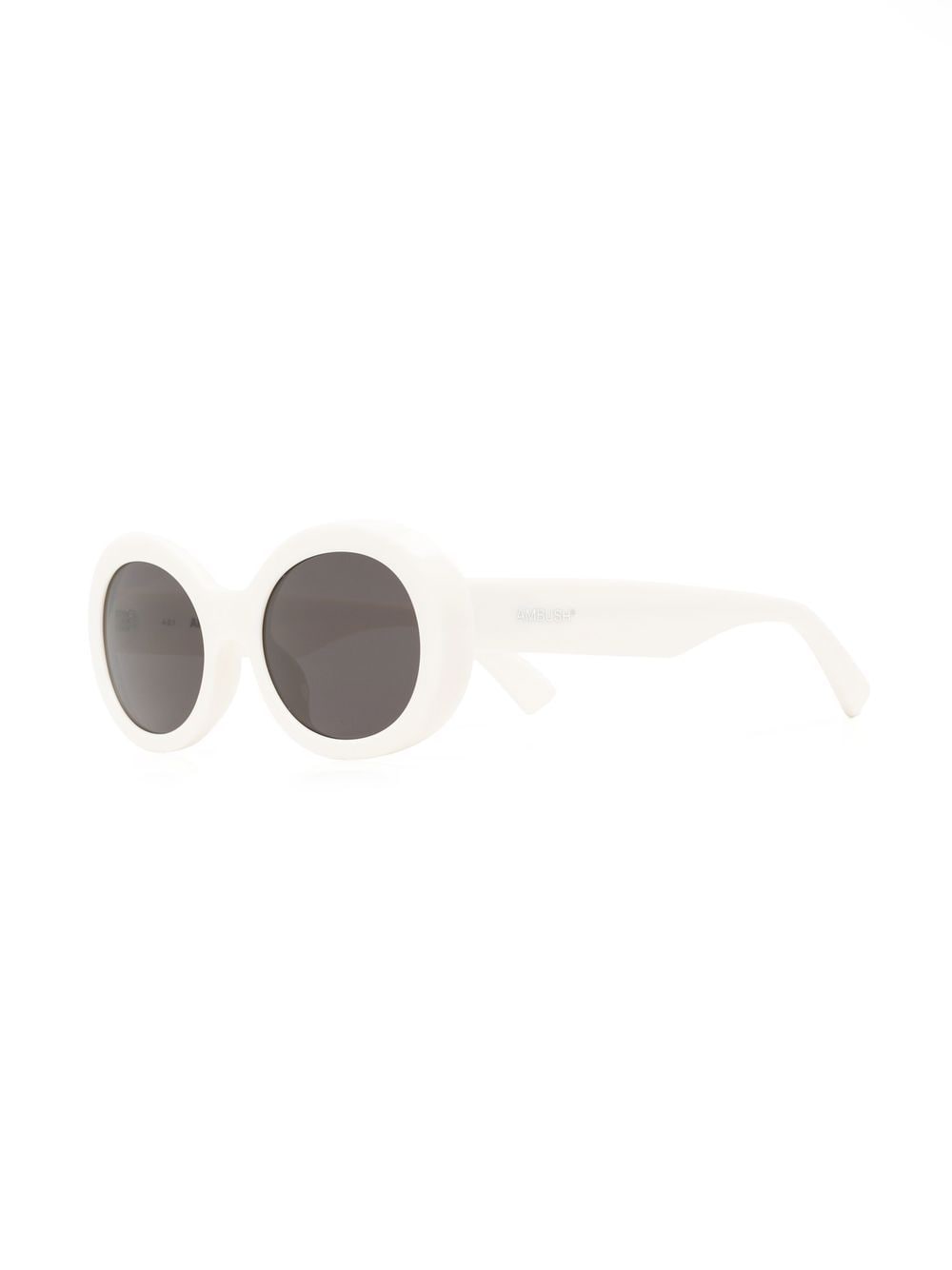 Ambush Eyewear Zonnebril met rond montuur - Beige
