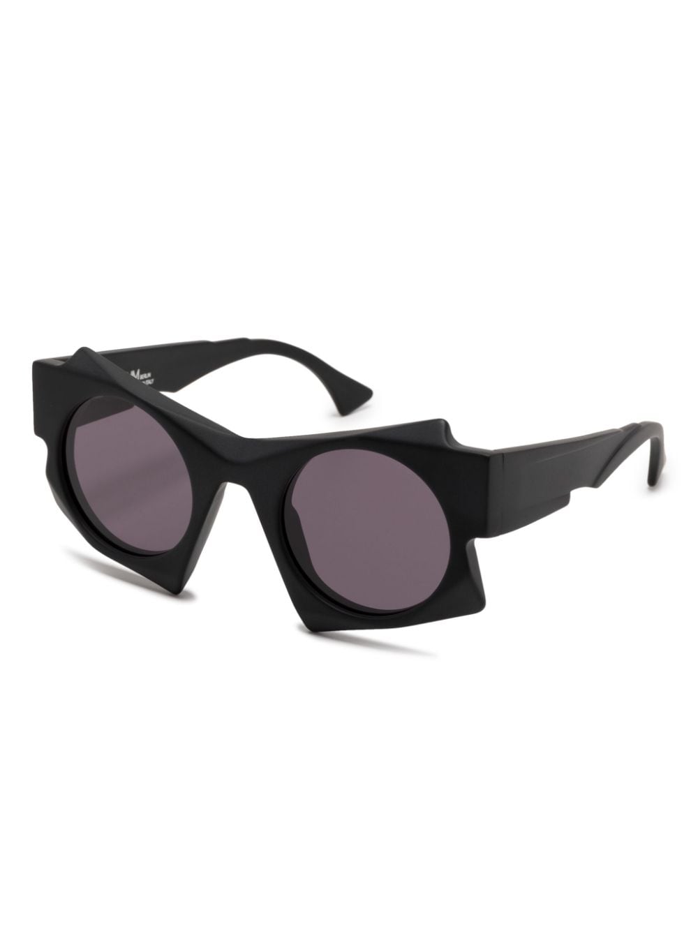 Kuboraum sculpted-frame sunglasses - Zwart