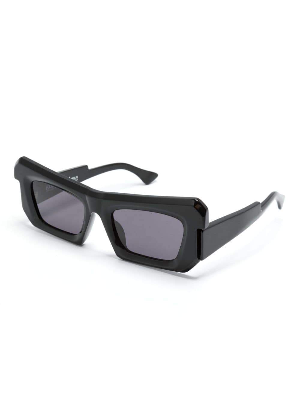 Kuboraum P2 zonnebril met rechthoekig montuur - Zwart