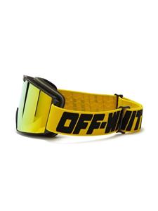 Off-White Skibril met logoprint - Geel