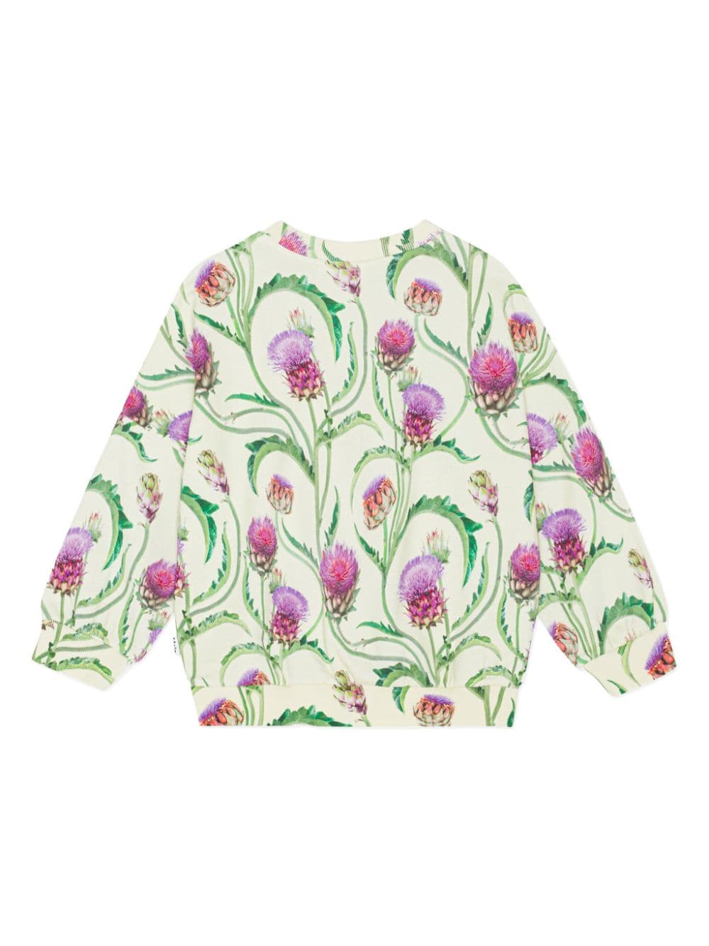 Molo botanical-print organic cotton sweater - Wit