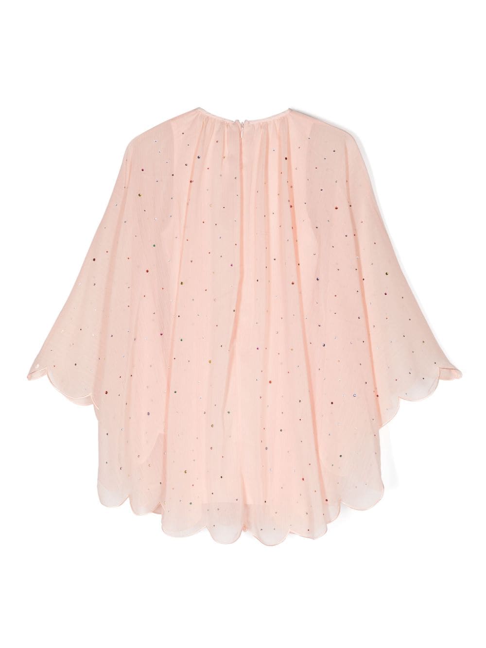 Stella McCartney Kids Mini-jurk verfraaid met kristallen - Roze
