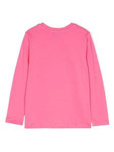 Moschino Kids Teddy-Bear-print cotton T-shirt - Roze