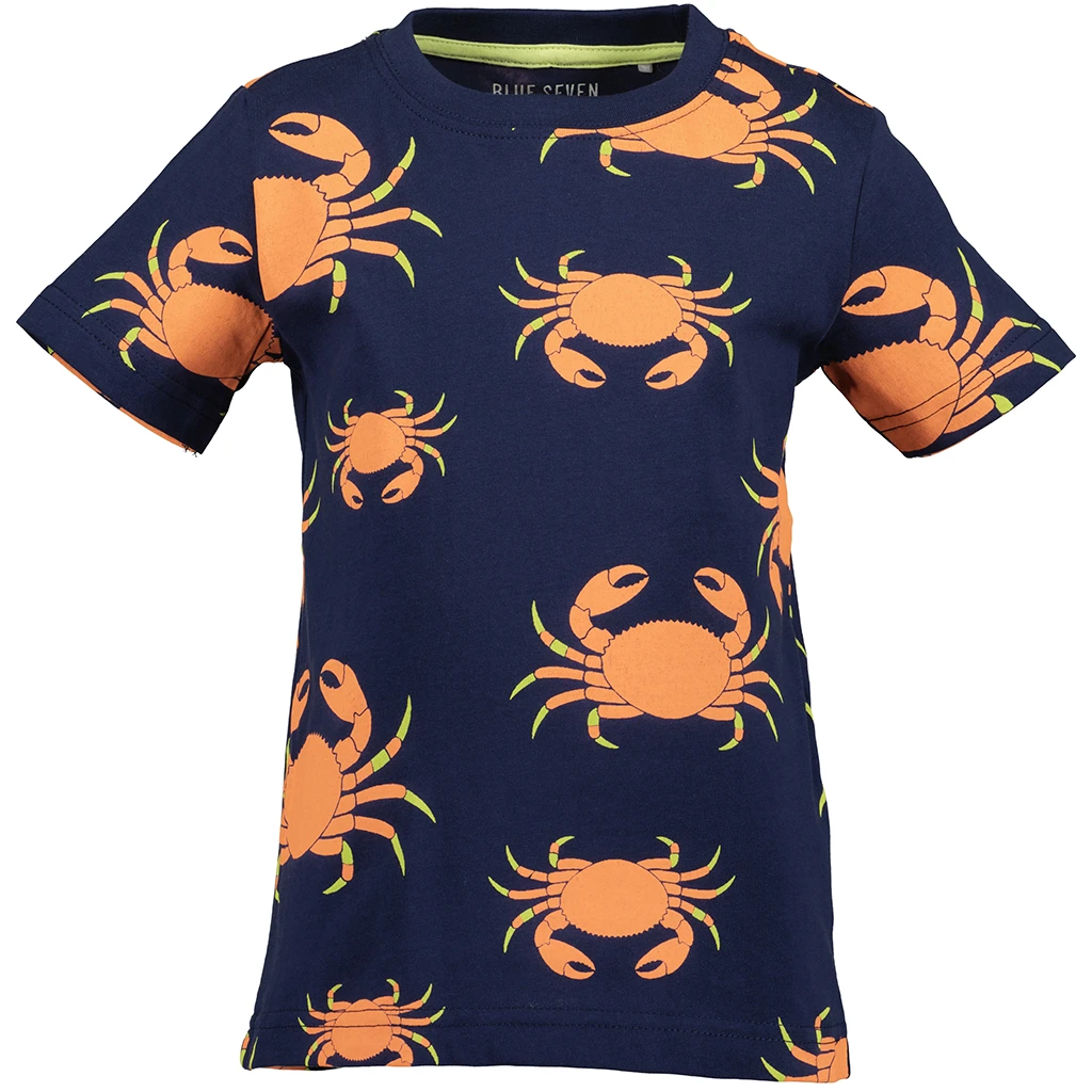 Blue Seven-collectie T-shirt Crab (ultramarin orig)