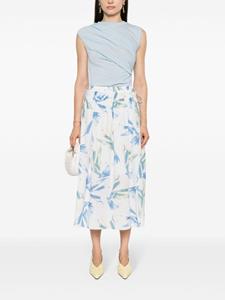 Paul Smith Flared midi-rok - Blauw