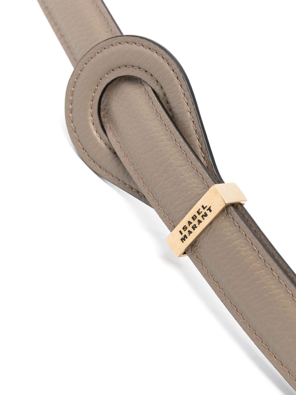 ISABEL MARANT Brindi leather belt - Bruin