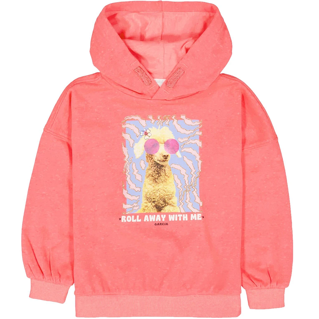 Garcia-collectie Trui hoodie (shocking pink)