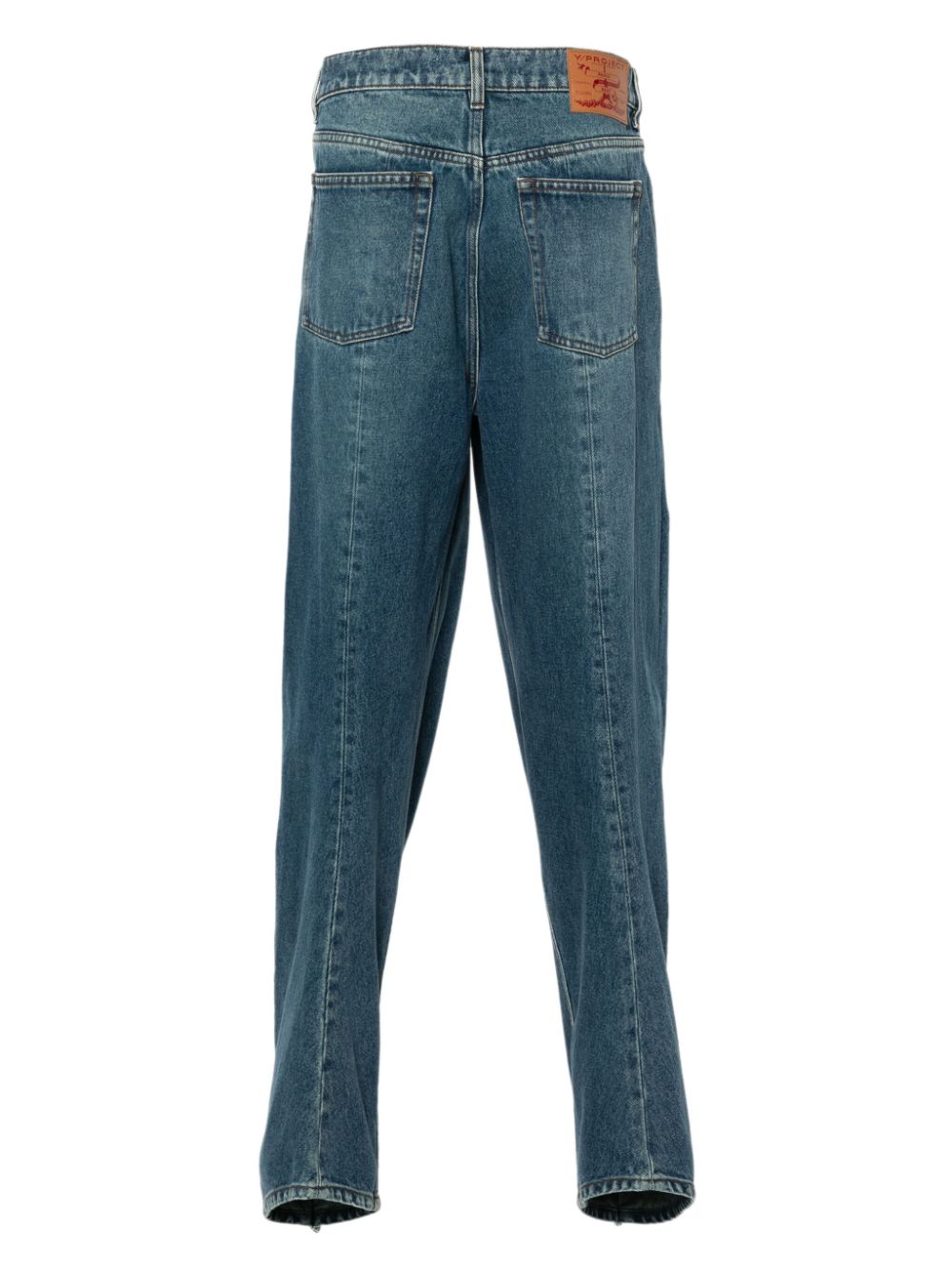 Y/Project Evargreen Banana jeans met wijde pijpen - Blauw