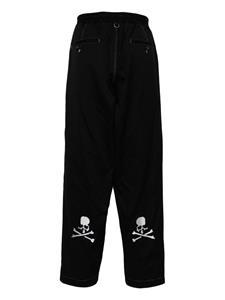 Mastermind Japan skull-print cotton trousers - Zwart