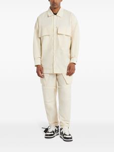 THE GIVING MOVEMENT mid-rise cargo trousers - Wit