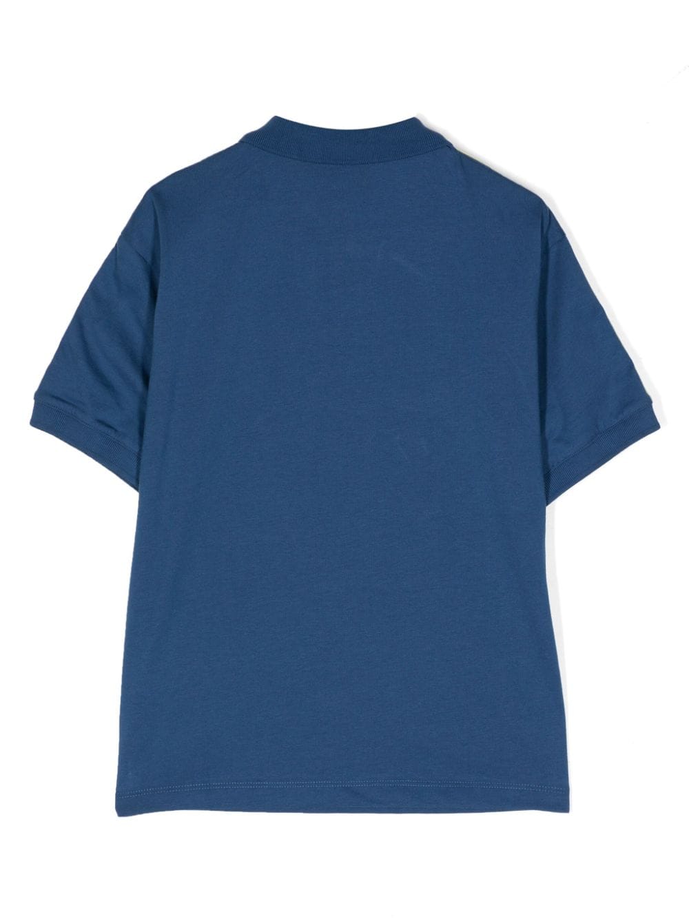 Emporio Armani Kids logo-appliqué cotton polo shirt - Blauw