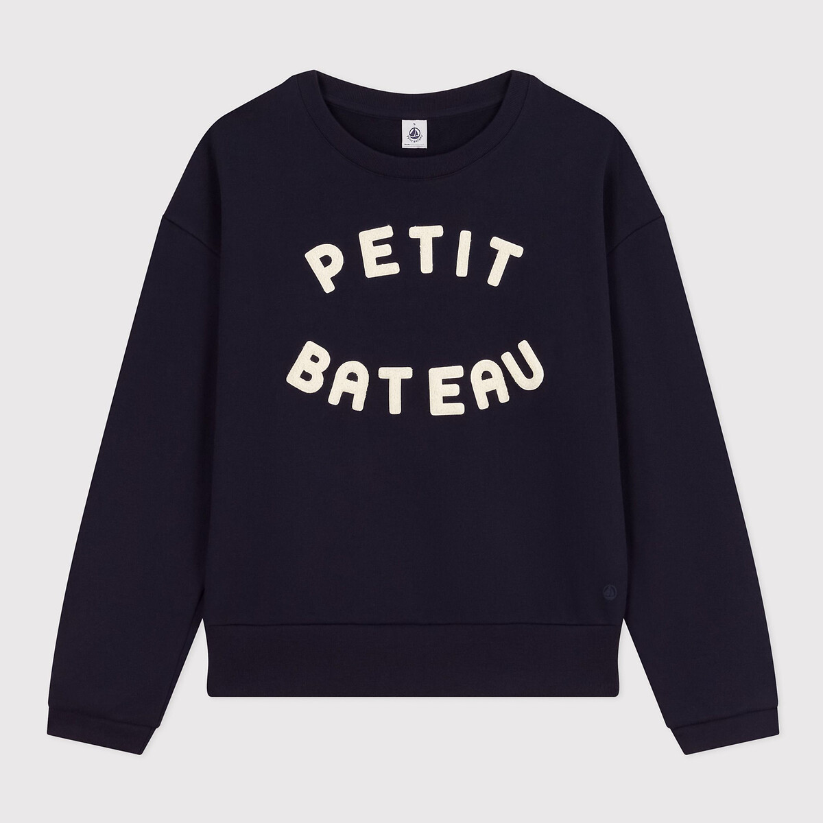 PETIT BATEAU Sweater met ronde hals en logo