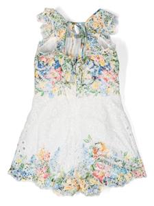MARLO Serenity embroidered dress - Wit