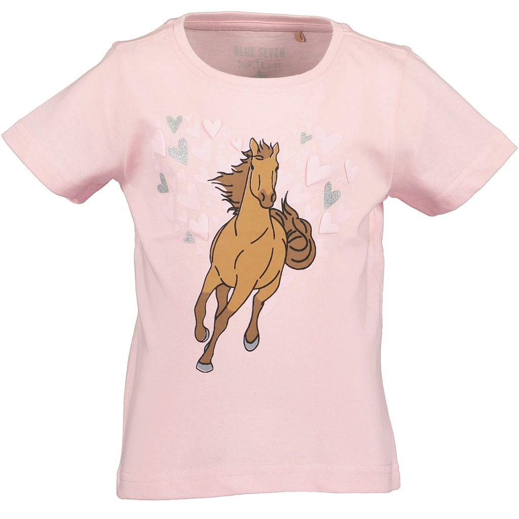 Blue Seven-collectie T-shirt Horses (rose orig)