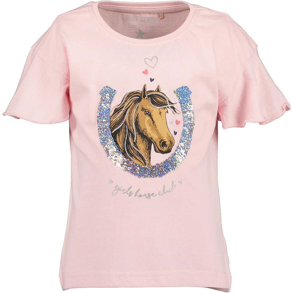 Blue Seven-collectie T-shirt Horses (rose)