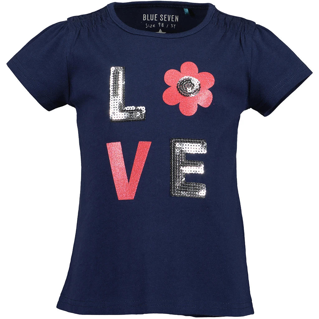 Blue Seven-collectie T-shirt Flowers (ultramarin orig)