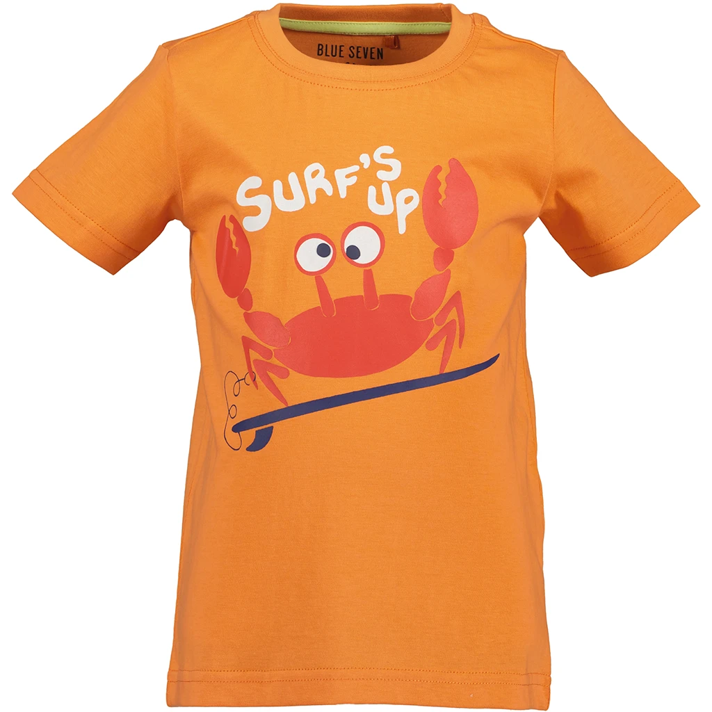 Blue Seven-collectie T-shirt Crab (orange orig)