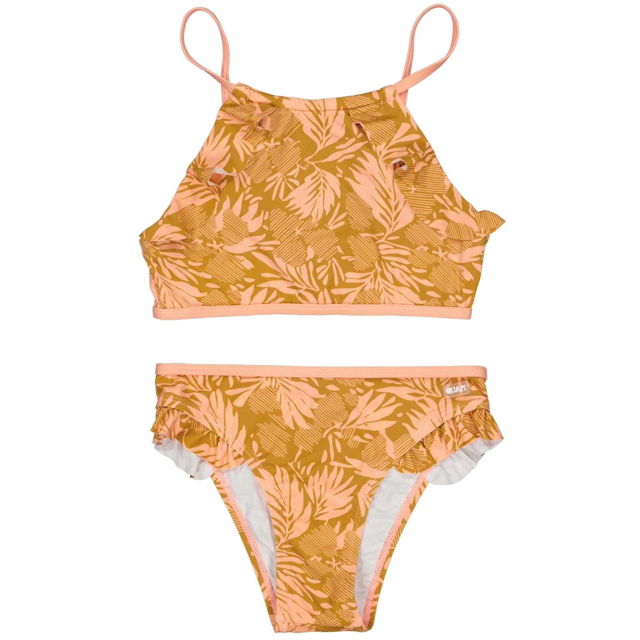 Quapi-collectie Bikini Blanca (aop pink leaves)