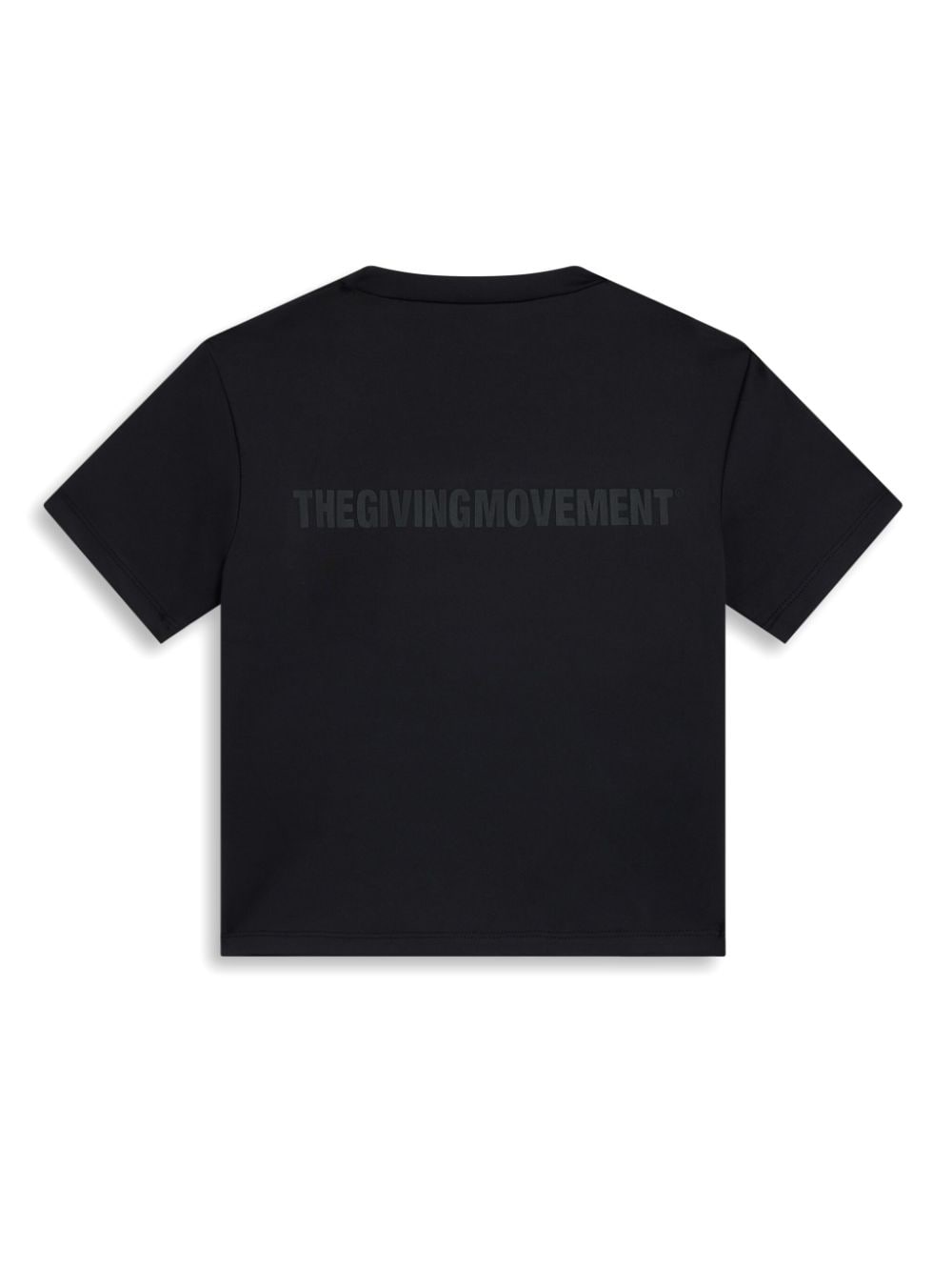 THE GIVING MOVEMENT logo-appliqué T-shirt - Zwart