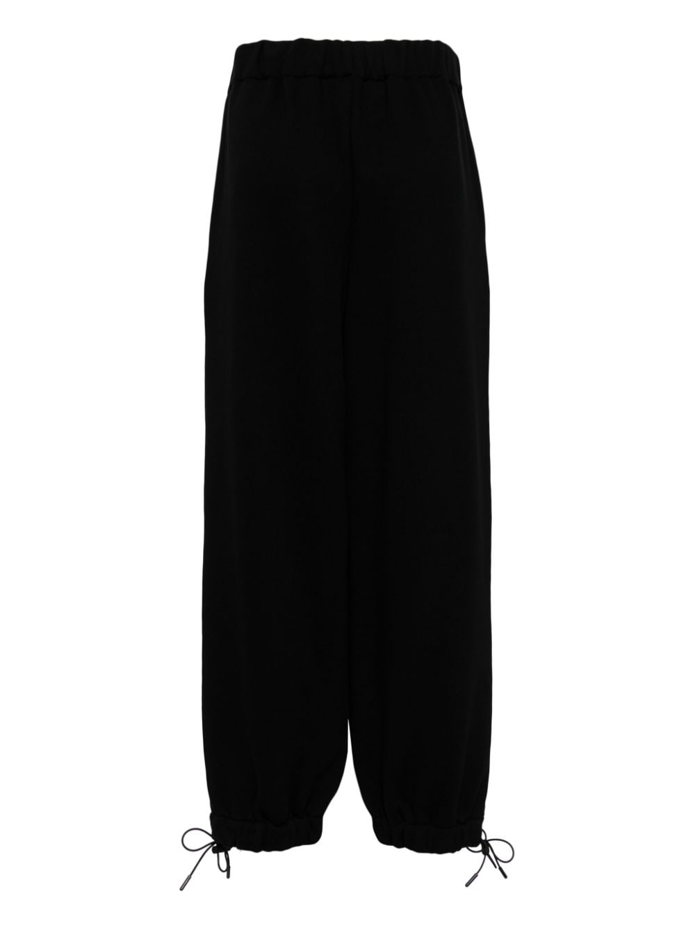 Simone Rocha elasticated-waistband tapered trousers - Zwart
