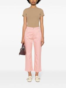 Fabiana Filippi straight-leg beaded jeans - Roze