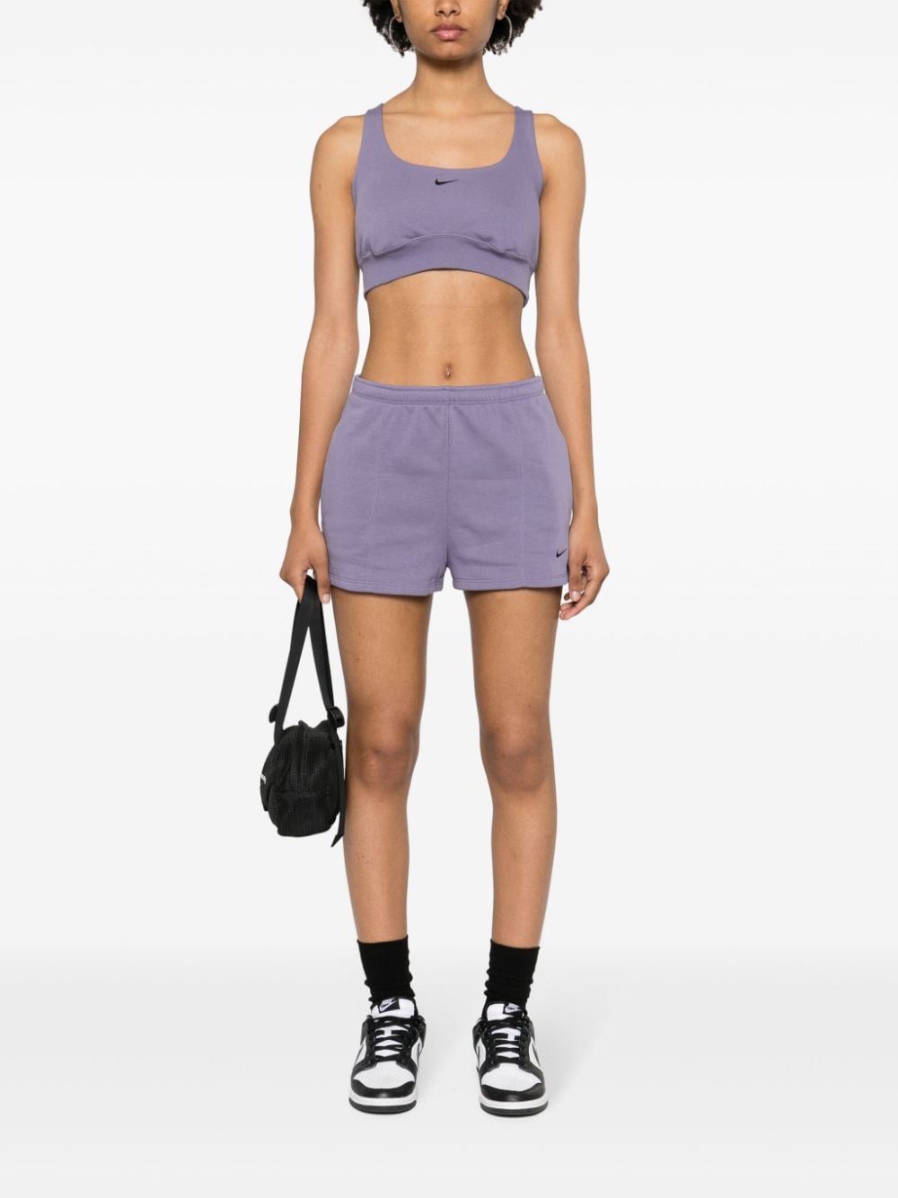Nike Chill Terry cropped top - Paars