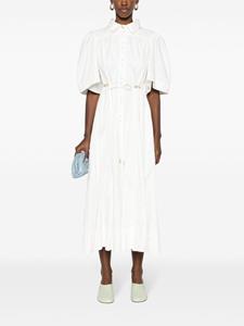 Aje Midi-jurk met gestrikte voorkant - Wit