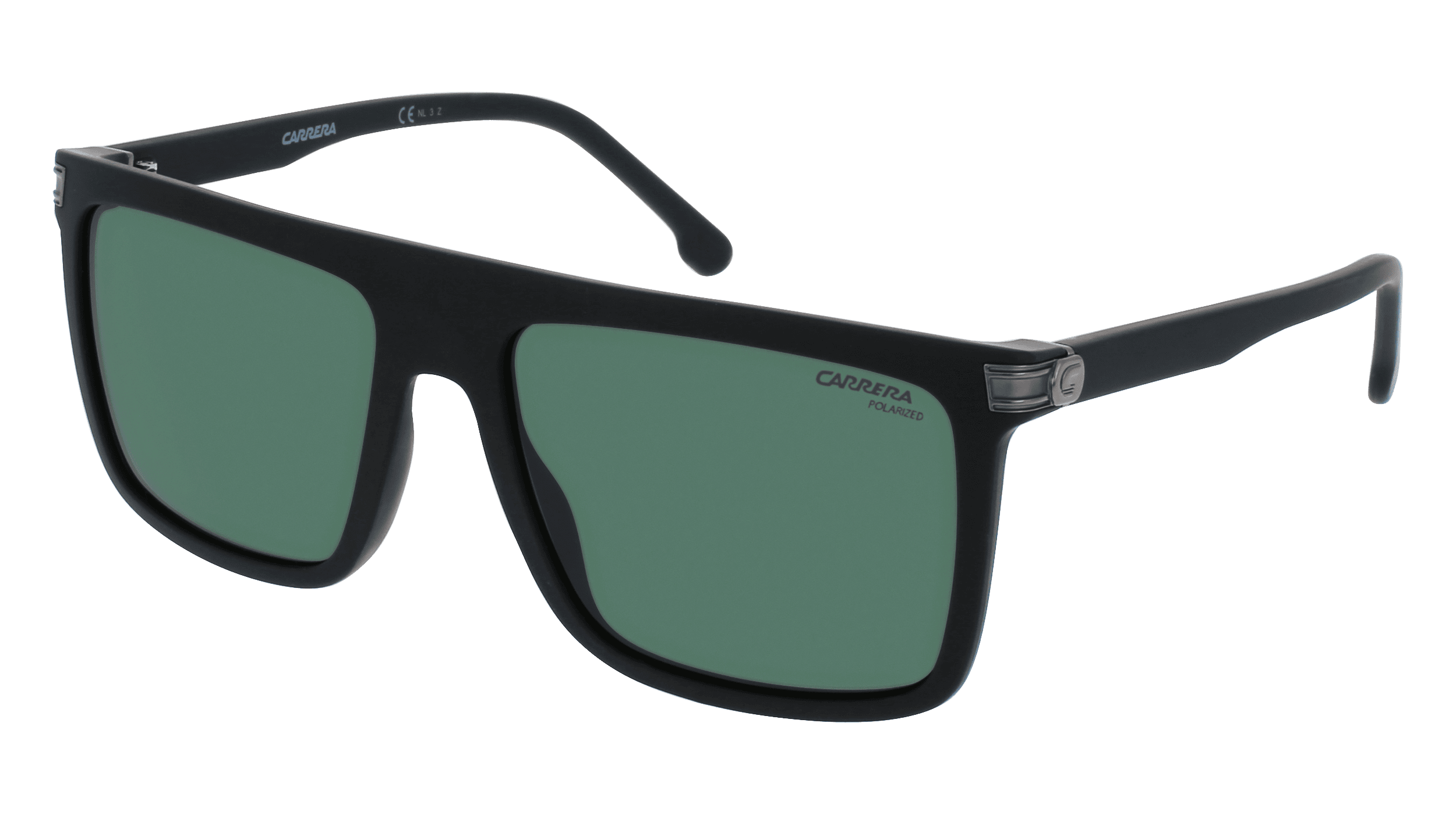 Safilo Carrera 1048/S Unisex-Sonnenbrille Vollrand Eckig Kunststoff-Gestell, schwarz