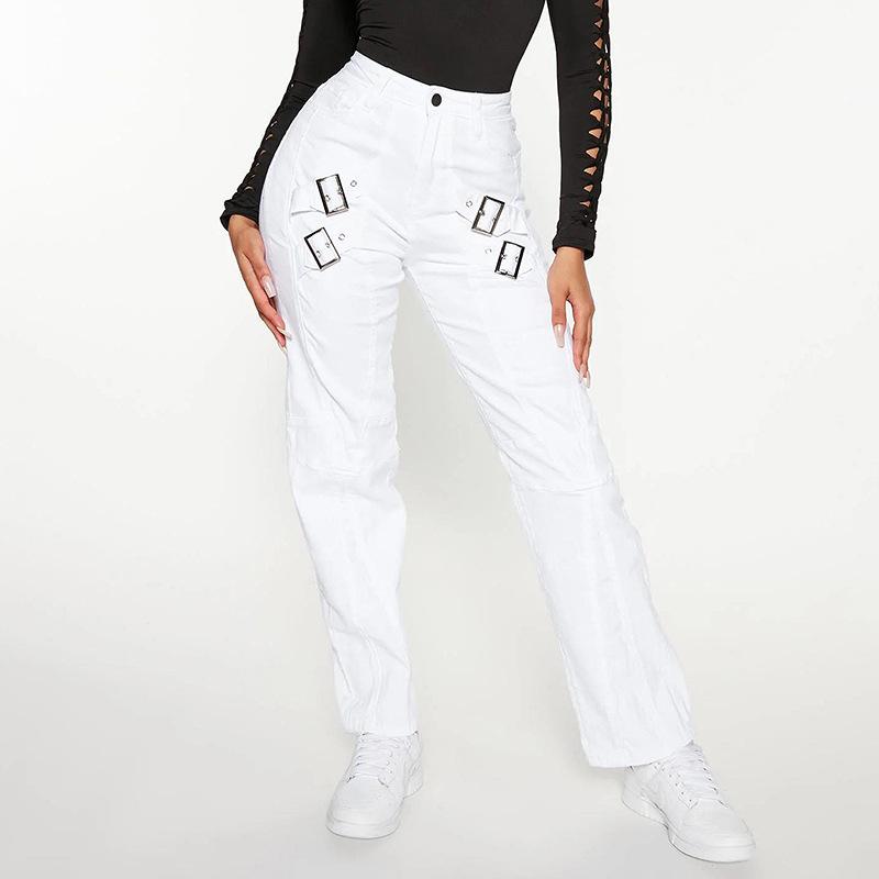 Omena 2024 Dames elastische jeans met hoge taille