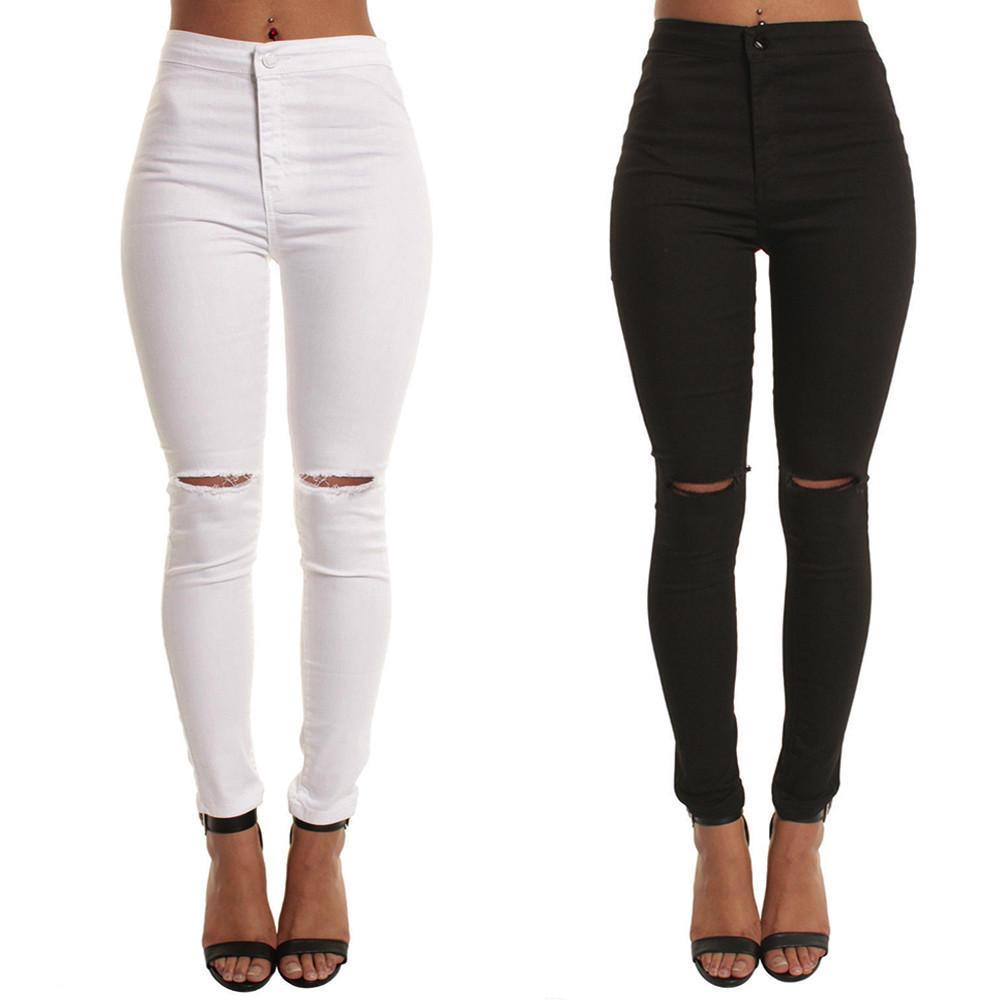 WhyMe Dames casual slanke effen gat lange jeans ritsen sexy skinny broek dagelijkse broek