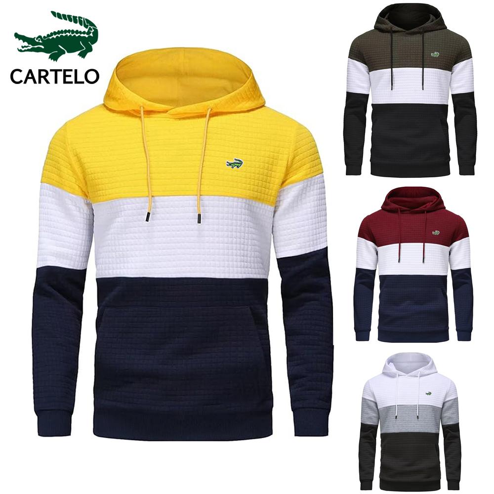 CARTELO merk herfst en winter nieuwe hoogwaardige herenhoodie borduurwerk hiphop straat trui met capuchon paar hoodie