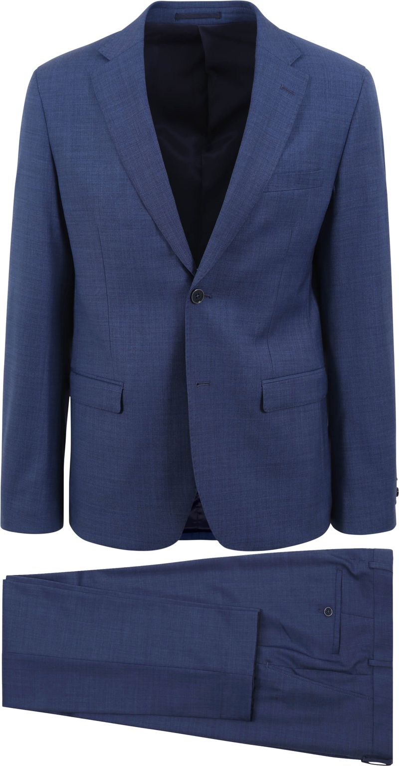 Suitable Strato Toulon Suit Wool Mid Blau
