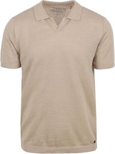 No Excess Poloshirt Riva Leinen Beige