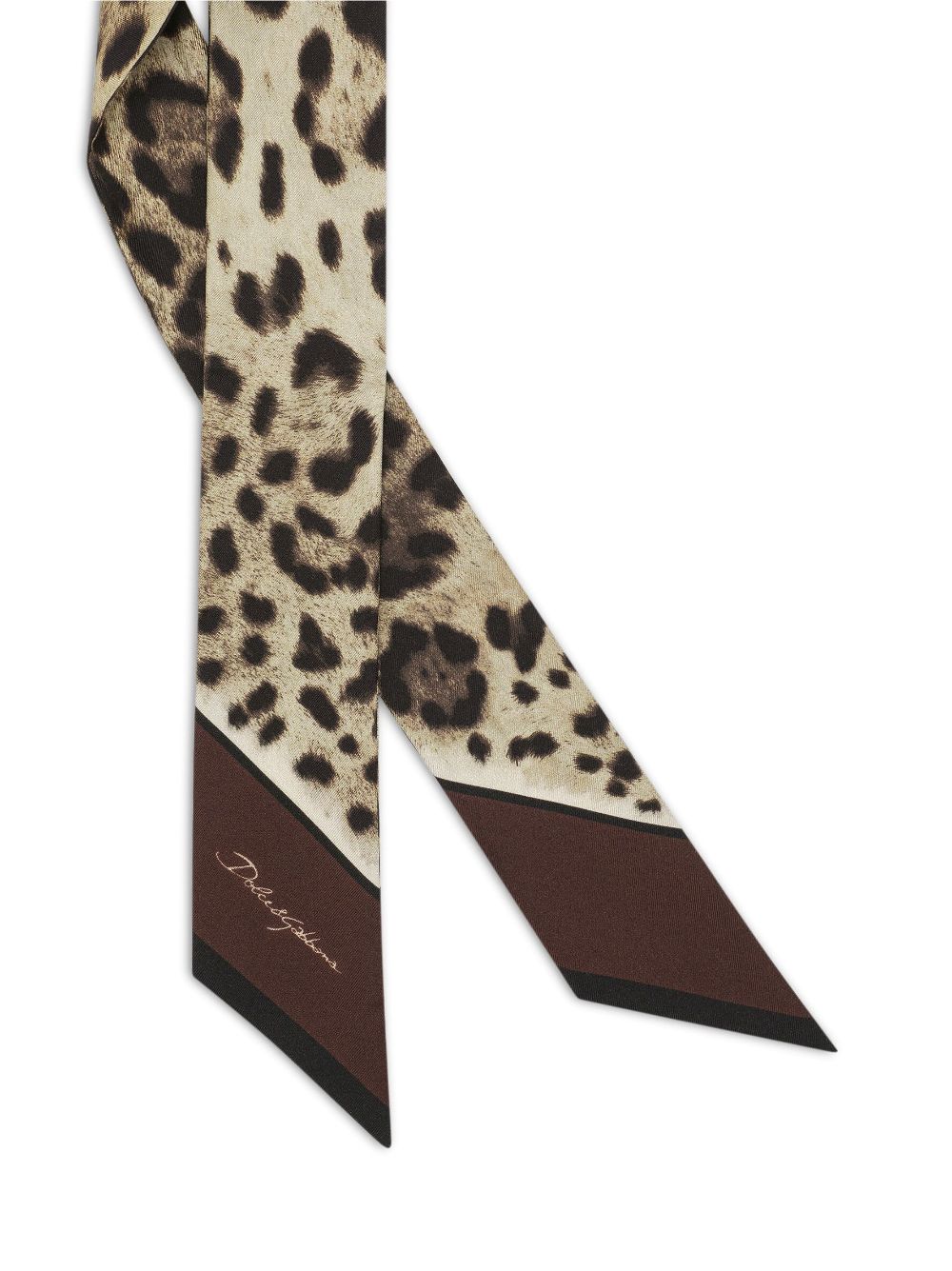Dolce & Gabbana Sjaal met luipaardprint - Bruin