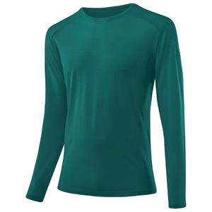 Löffler  L/S Shirt Merino-Tencel - Merinoshirt, turkoois/blauw