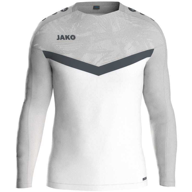 JAKO Iconic Sweatshirt 016 - weiß/soft grey/anthra light