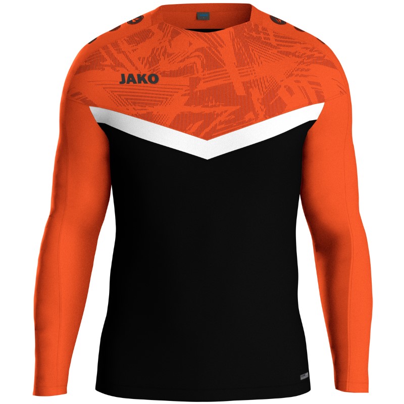 JAKO Iconic Sweatshirt 807 - schwarz/neonorange