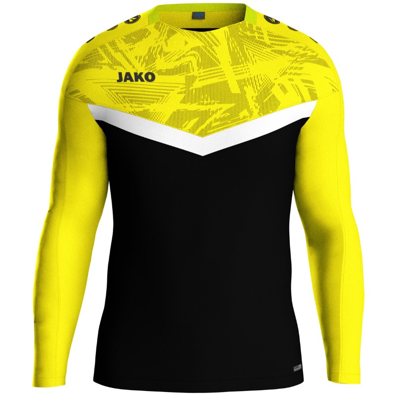 JAKO Iconic Sweatshirt 808 - schwarz/soft yellow