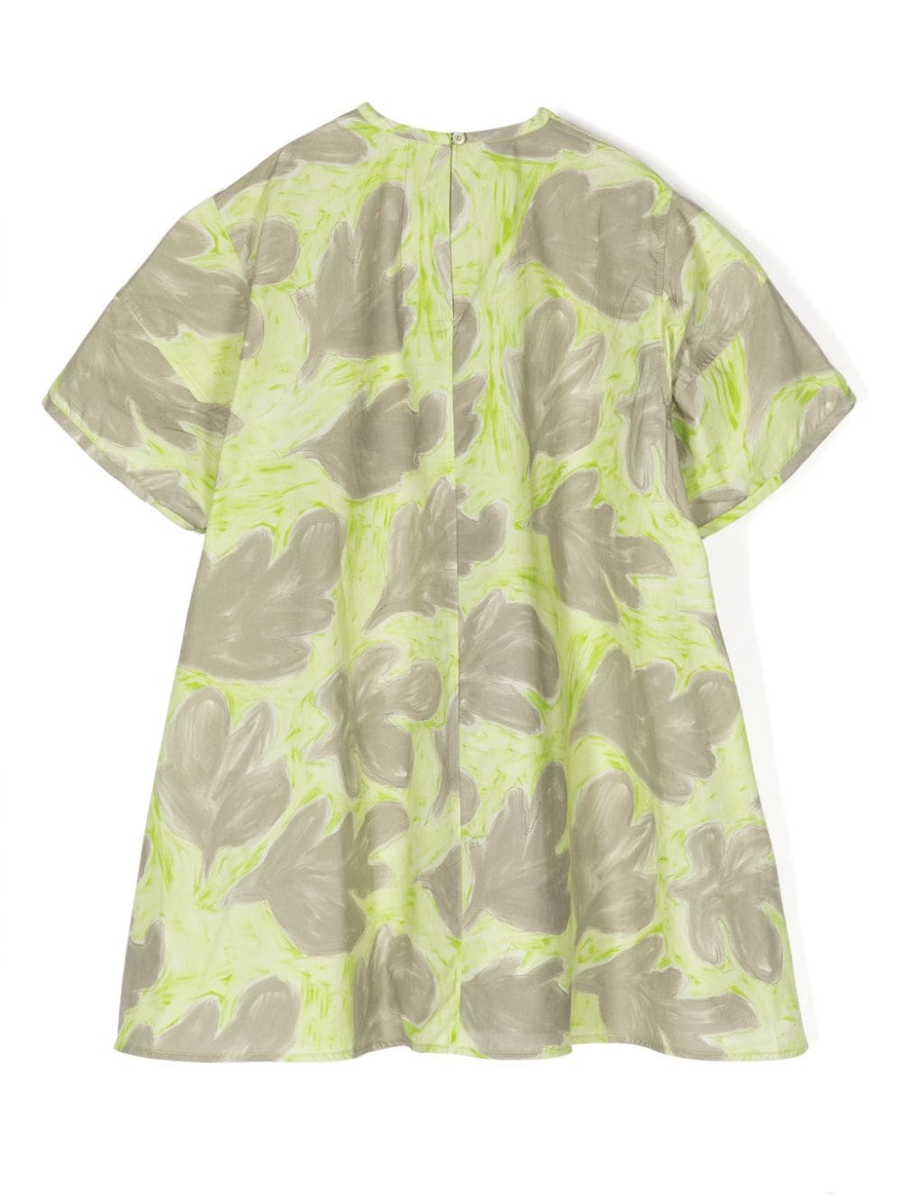 Jnby by JNBY graphic-print cotton dress - Groen