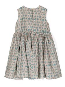 Jnby by JNBY graphic-print cotton dress - Bruin