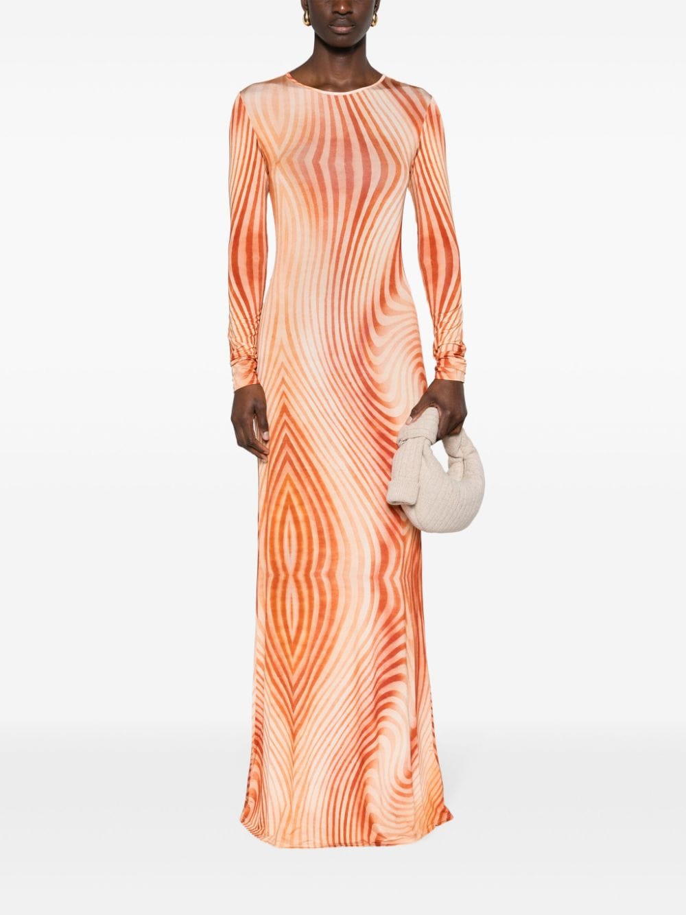TOVE Maxi-jurk met print - Oranje