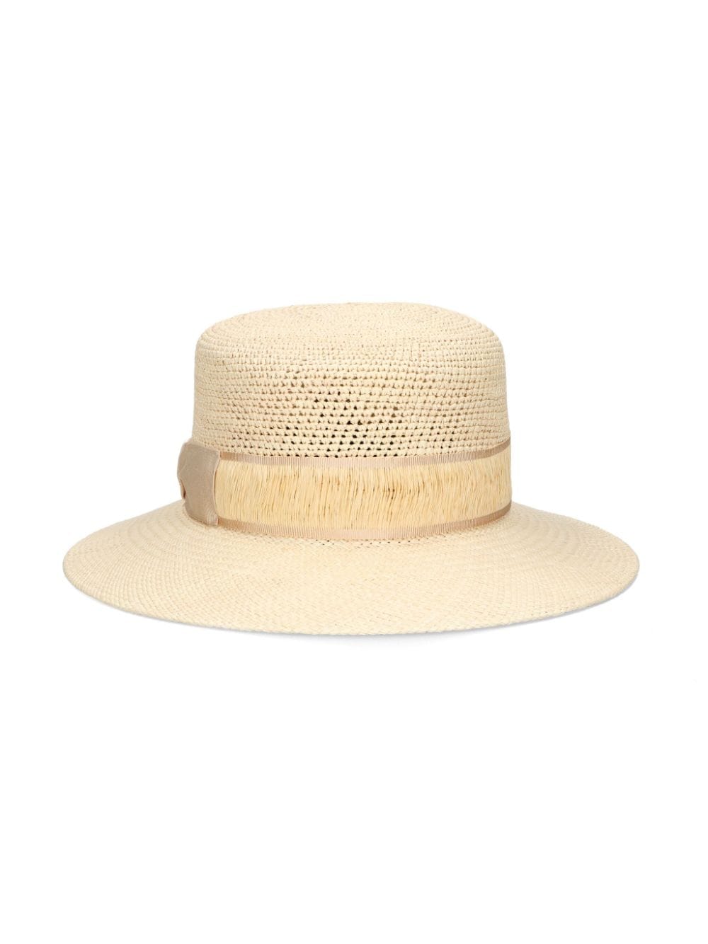 Borsalino Kris Panama semi-gehaakte hoed - Beige