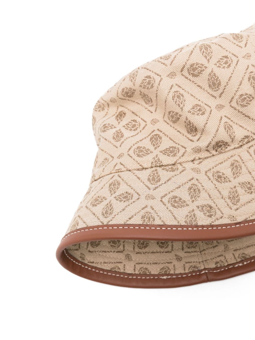 Helen Kaminski Nova pattern-jacquard bucket hat - Beige