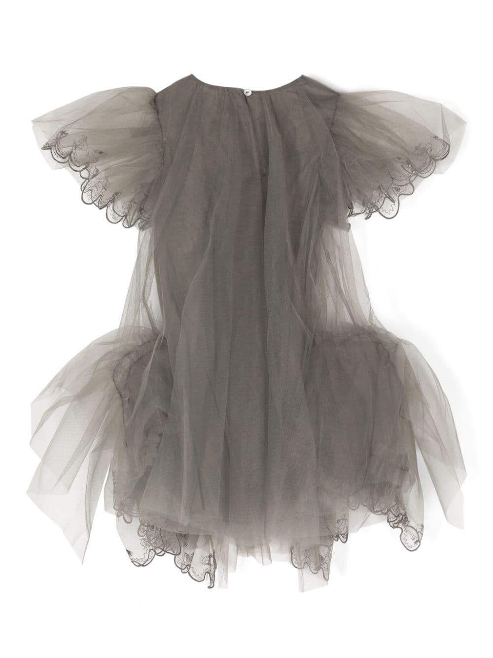 Jnby by JNBY lace-trimmed tulle dress - Grijs